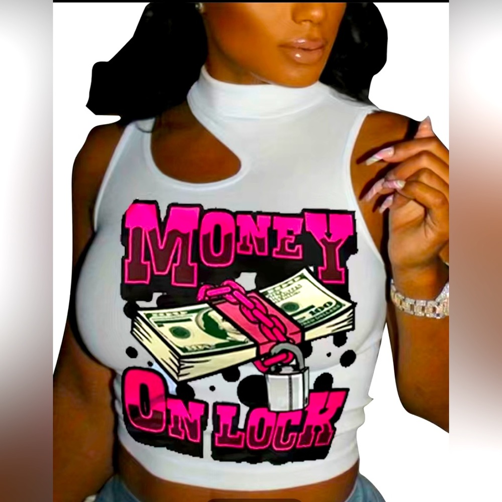 Money on lock t shirt petite sizes